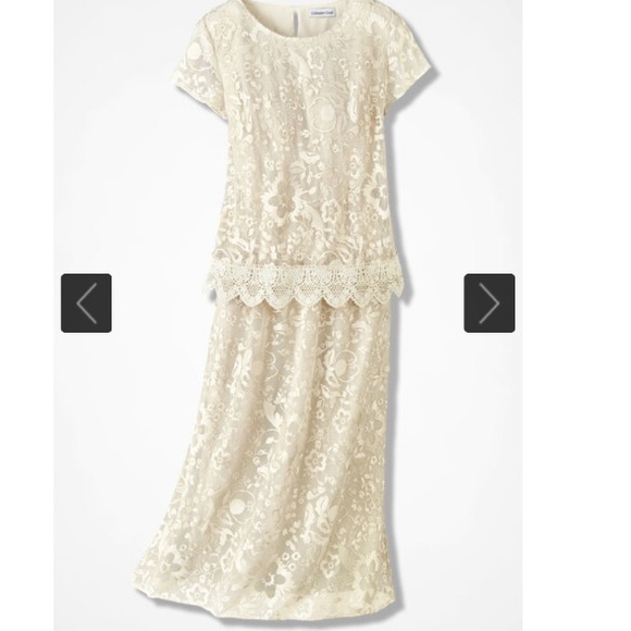 Coldwater Creek Dresses & Skirts - 🥂COLDWATER CREEK🥂 LACE ILLUSION POPOVER DRESS🥂